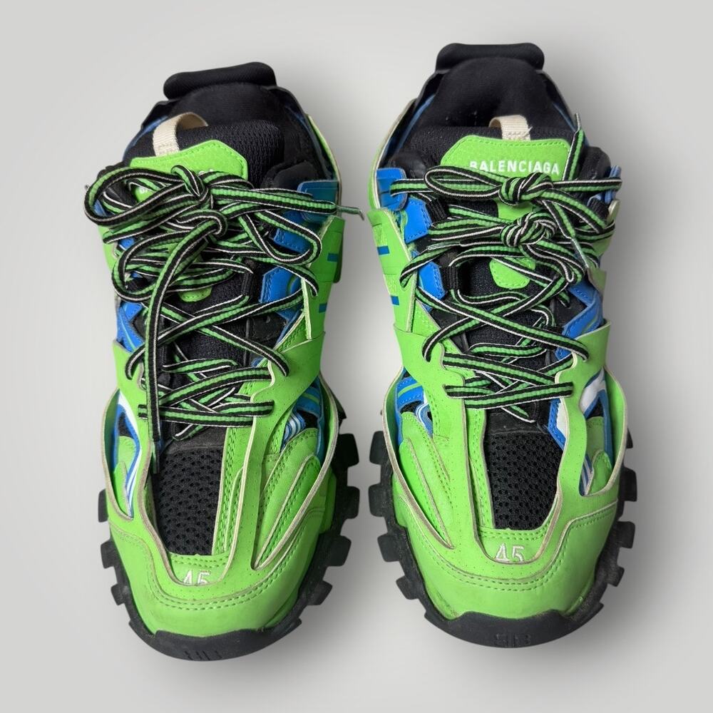 Balenciaga Track Trainers Green Blue Men’s sz 12 - Picture 2 of 15
